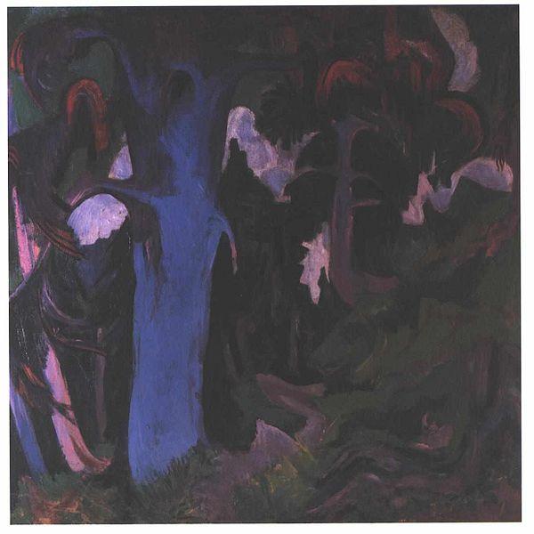 Ernst Ludwig Kirchner The blue tree oil painting picture